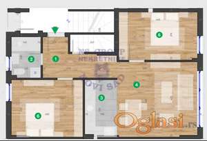Trosoban stan, 57m2, Telep